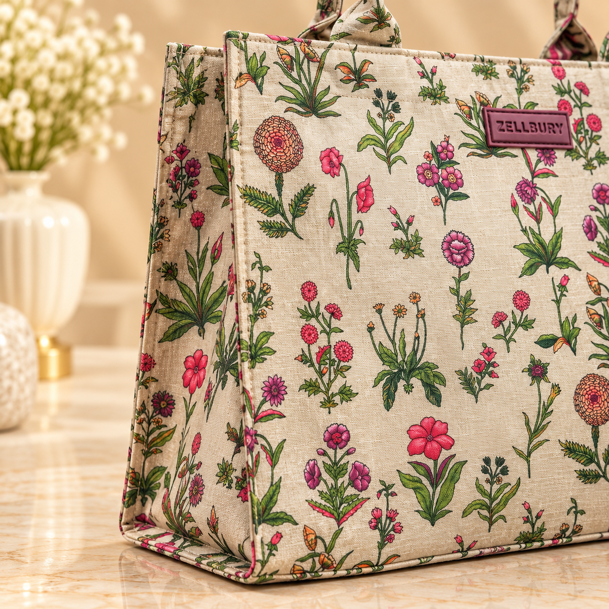 Zellbury Canvas Tote Handbag