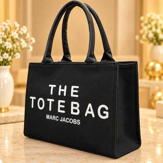 Black Canvas Tote Bag – Marc Jacobs Style