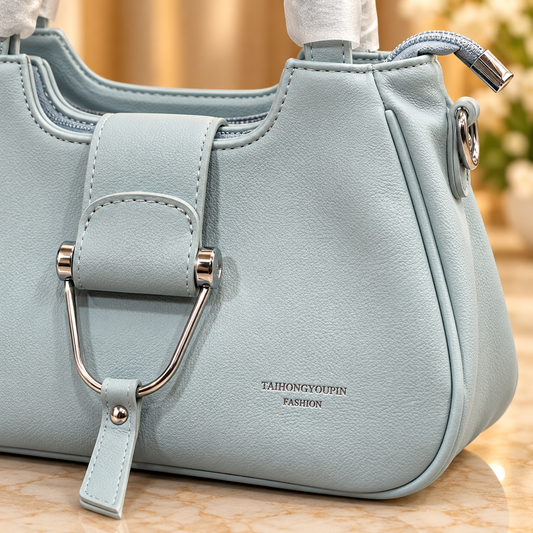 Imported Light Blue Ladies Handbag – Premium China Leather