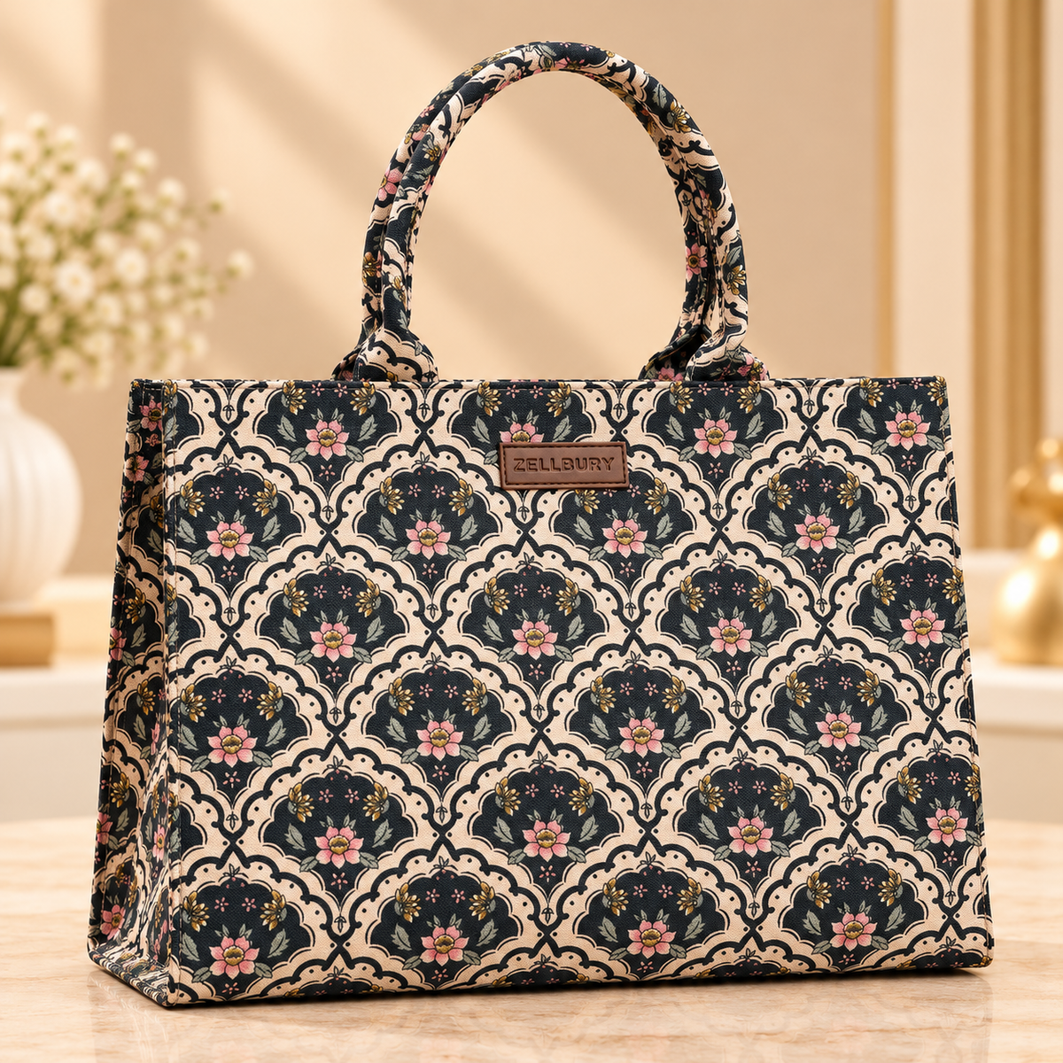 Zellbury Canvas Tote Handbag