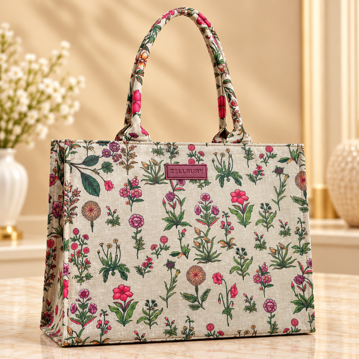 Zellbury Canvas Tote Handbag