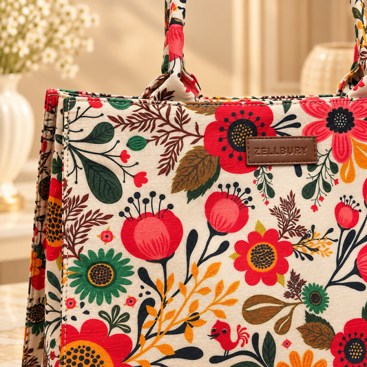 Zellbury Canvas Tote Handbag