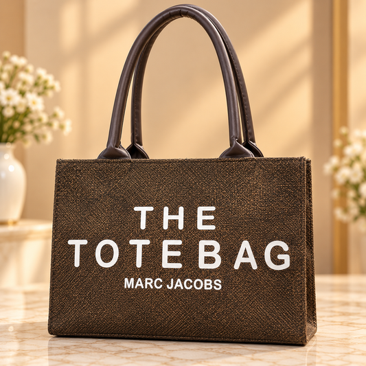 Brown Canvas Tote Bag – Marc Jacobs Style