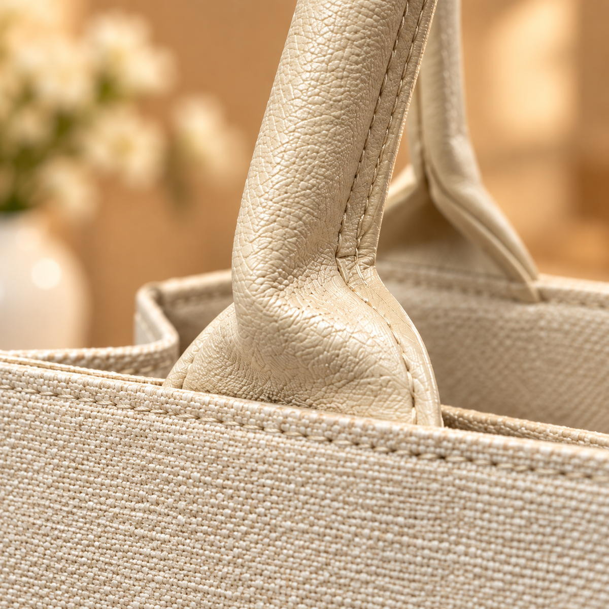 Marc Jacobs Canvas Tote Bag – Beige