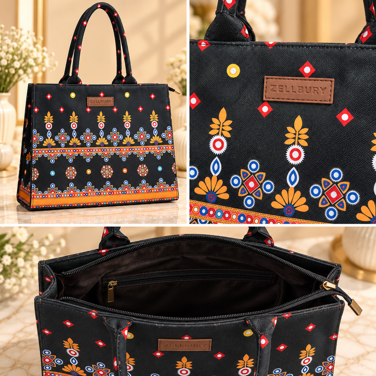 Zellbury Canvas Tote Handbag