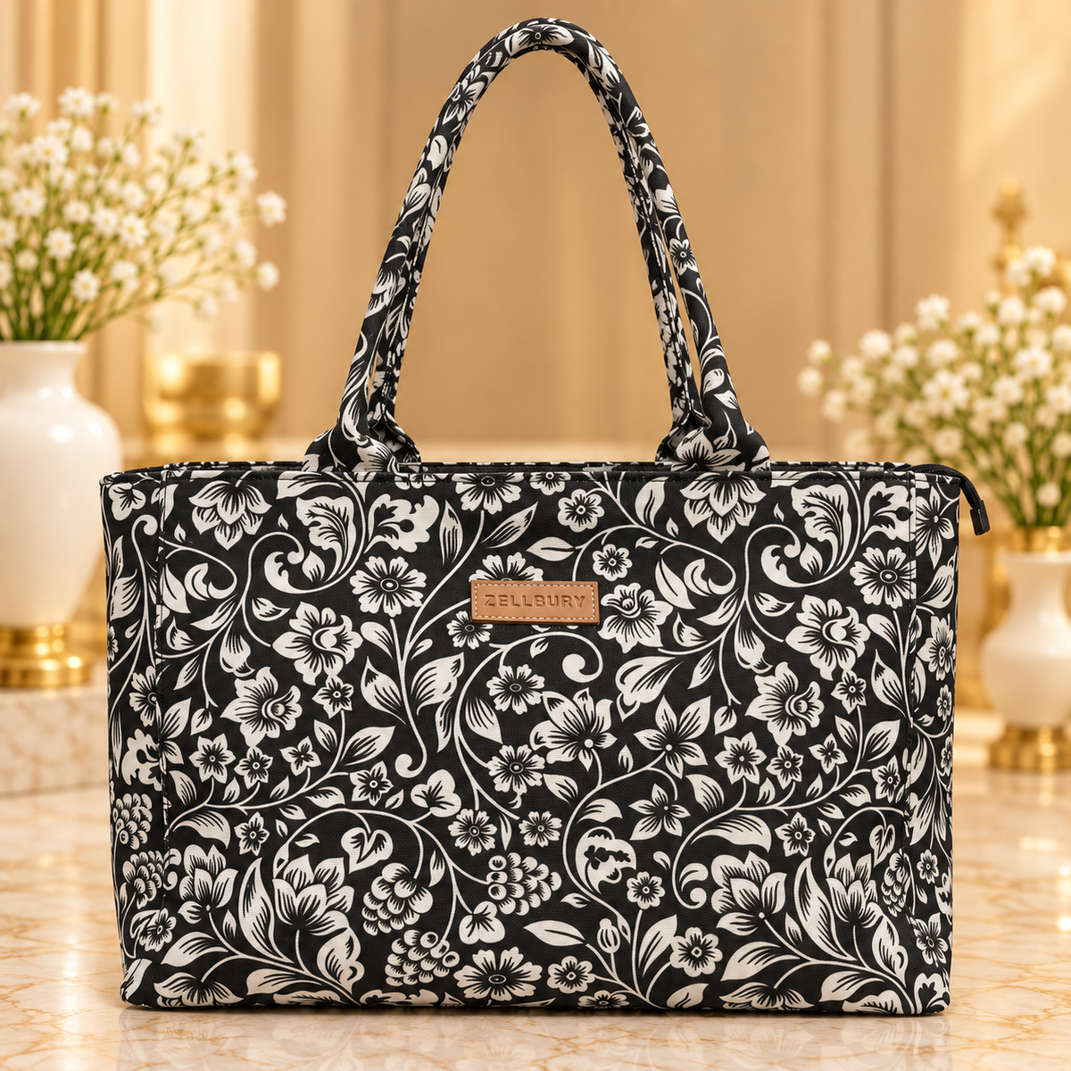 Zellbury Canvas Big Tote Handbag