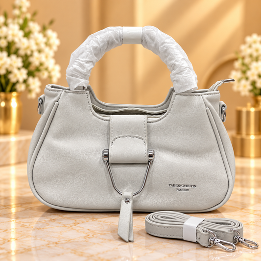 Elegant Light Grey Handbag for Women