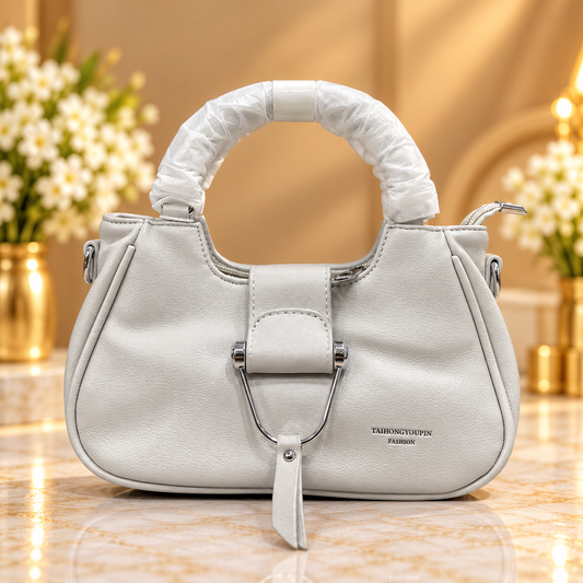 Elegant Light Grey Handbag for Women