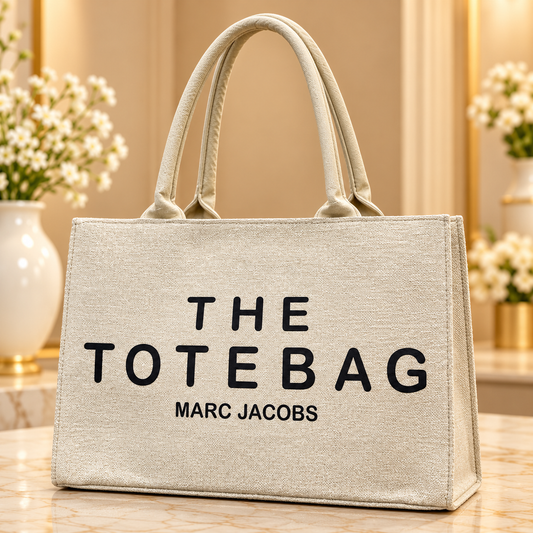 Marc Jacobs Canvas Tote Bag – Beige