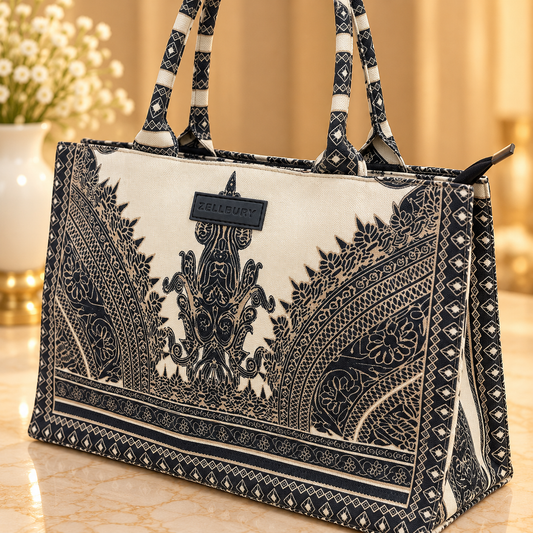 Zellbury Canvas Tote Handbag