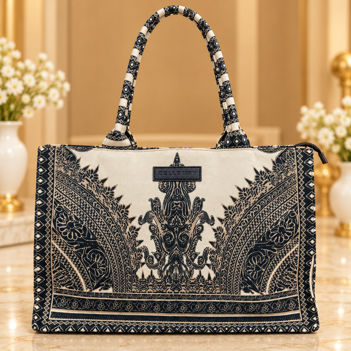 Zellbury Canvas Tote Handbag