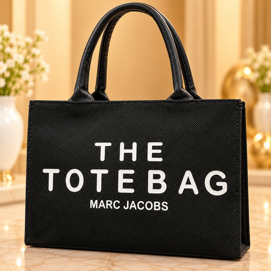 Black Canvas Tote Bag – Marc Jacobs Style