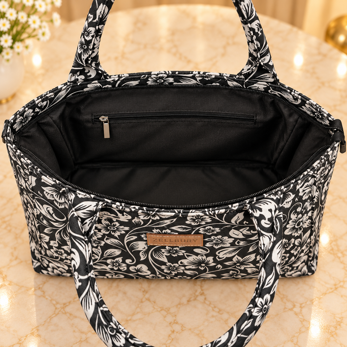 Zellbury Canvas Big Tote Handbag