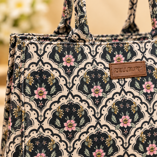 Zellbury Canvas Tote Handbag